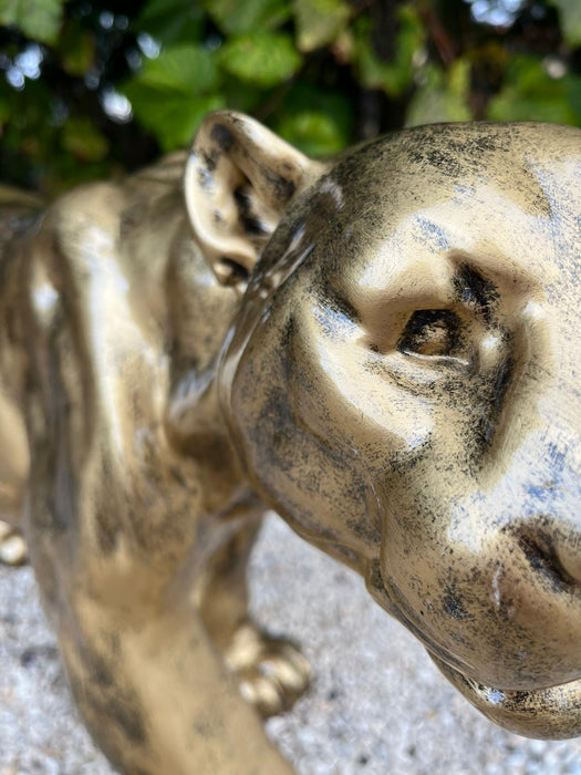 🔥 OFFRE LIMITÉE - Statue PANTHERE 85cm - GOLD 🔥 - MUZZANO