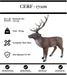 Sculpture Cerf Resine 170cm Statue - Naturel - MUZZANO