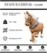 Sculpture Cheval Resine 100cm Statue - Marron - MUZZANO