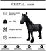 Sculpture Cheval Resine 110cm Statue - Noir - MUZZANO