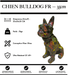 Sculpture Chien Bulldog FR Resine 35cm Statue - Graffiti - MUZZANO
