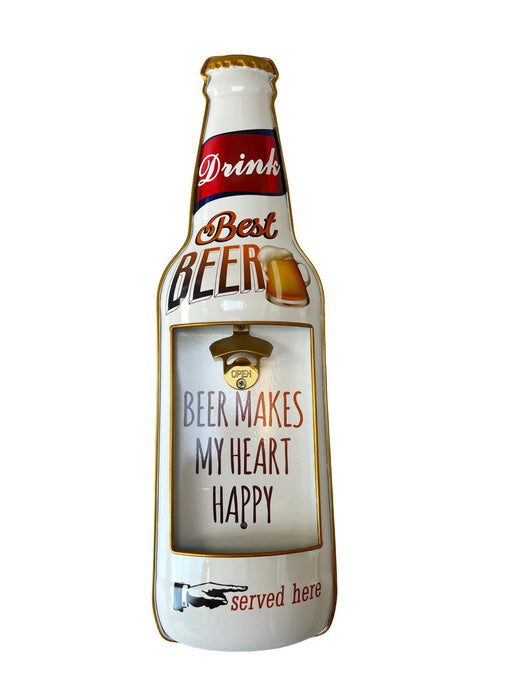 DECAPSULEUR MÉTAL HEART HAPPY H.60CM - DECAPSULEUR DECO MURAL - MUZZANO