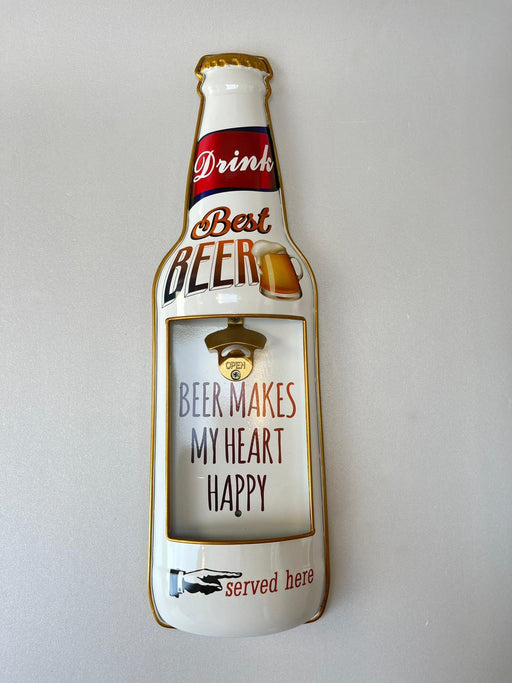 DECAPSULEUR MÉTAL HEART HAPPY H.60CM - DECAPSULEUR DECO MURAL - MUZZANO