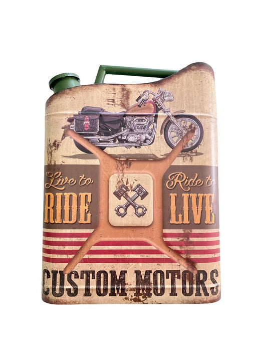 JERRICAN ESSENCE MÉTAL CUSTOM H.50CM - JERRICAN ESSENCE DECO - MUZZANO