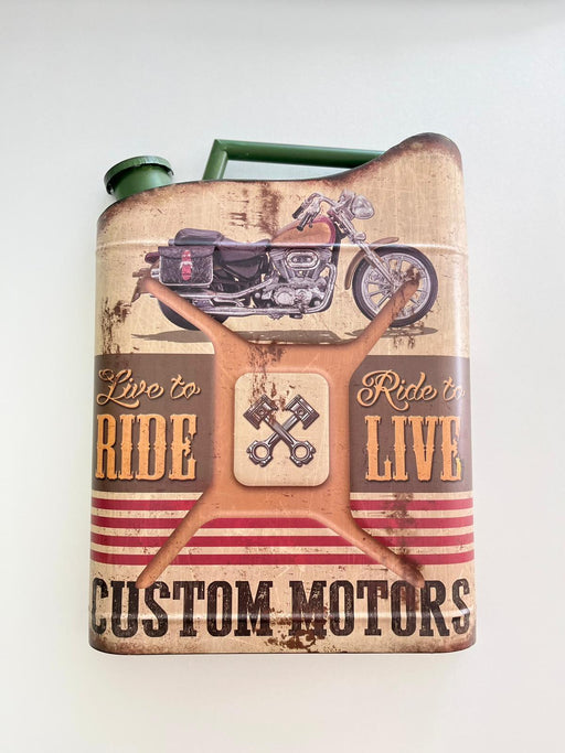 JERRICAN ESSENCE MÉTAL CUSTOM H.50CM - JERRICAN ESSENCE DECO - MUZZANO