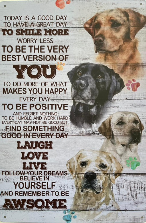 PLAQUE MÉTAL AWSOME 30X20 CM - PLAQUE DECORATIVE - MUZZANO