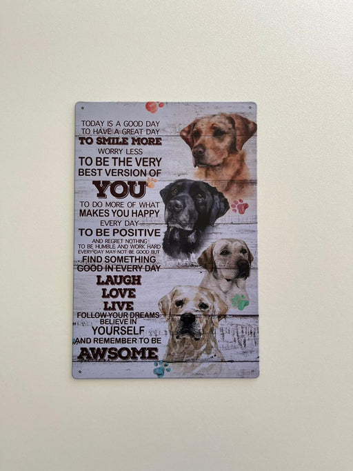 PLAQUE MÉTAL AWSOME 30X20 CM - PLAQUE DECORATIVE - MUZZANO