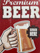 PLAQUE MÉTAL BIERE 30X20 CM - PLAQUE DECORATIVE - MUZZANO