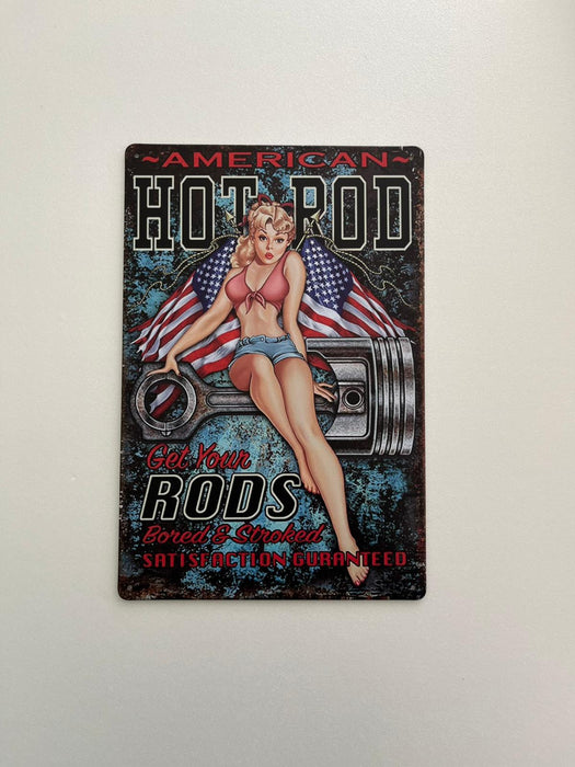 PLAQUE MÉTAL BORED & STROKED 30X20 CM - PLAQUE DECORATIVE - MUZZANO