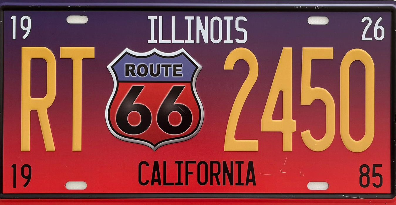 PLAQUE MÉTAL CALIFORNIA 15x30 CM - PLAQUE DECORATIVE - MUZZANO