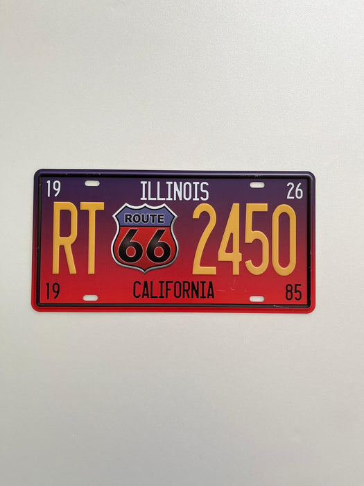 PLAQUE MÉTAL CALIFORNIA 15x30 CM - PLAQUE DECORATIVE - MUZZANO