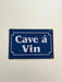 PLAQUE MÉTAL CAVE A VIN 30X20 CM - PLAQUE DECORATIVE - MUZZANO