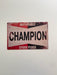 PLAQUE MÉTAL CHAMPION 30X20 CM - PLAQUE DECORATIVE - MUZZANO
