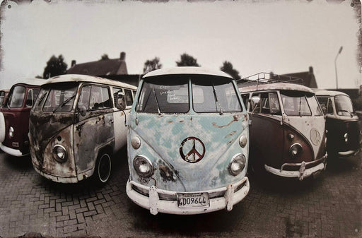 PLAQUE MÉTAL COMBI TRIO 30X20 CM - PLAQUE DECORATIVE - MUZZANO