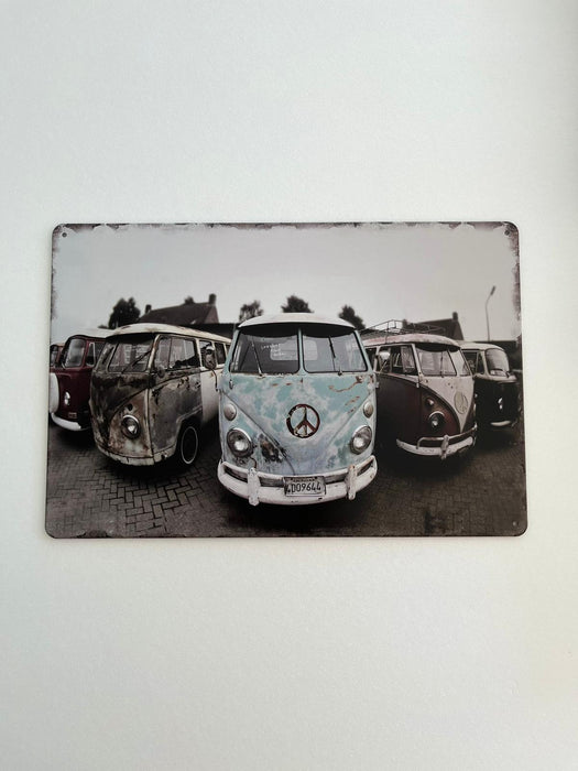 PLAQUE MÉTAL COMBI TRIO 30X20 CM - PLAQUE DECORATIVE - MUZZANO