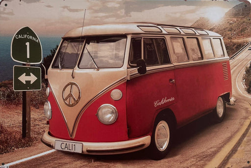 PLAQUE MÉTAL COMBI VOLKSWAGEN 20X30 - PLAQUE DECORATIVE - MUZZANO