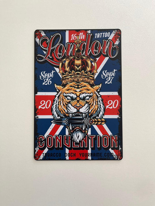 PLAQUE MÉTAL CONVENTION 30X20 CM - PLAQUE DECORATIVE - MUZZANO