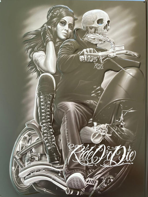 PLAQUE MÉTAL FATAL 30X40 CM - PLAQUE DECORATIVE - MUZZANO