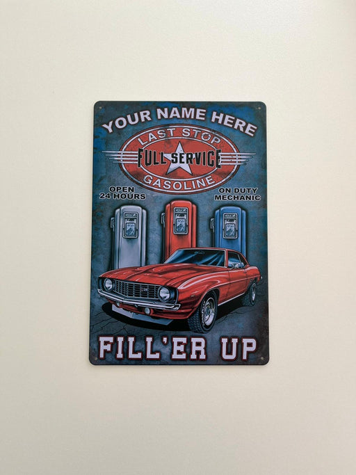 PLAQUE MÉTAL FULL SERVICE 30X20 CM - PLAQUE DECORATIVE - MUZZANO