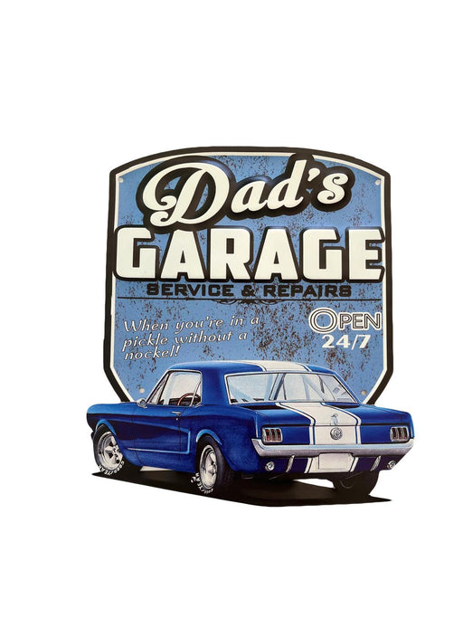 PLAQUE MÉTAL GARADE A PAPA 30X30 CM - PLAQUE DECORATIVE - MUZZANO