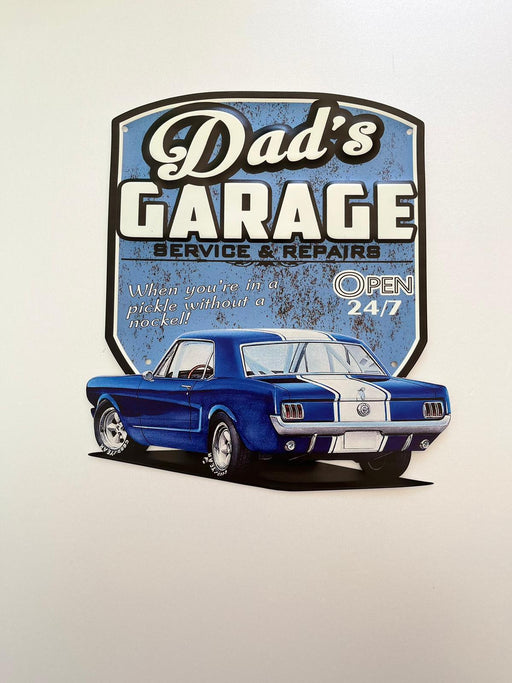 PLAQUE MÉTAL GARADE A PAPA 30X30 CM - PLAQUE DECORATIVE - MUZZANO