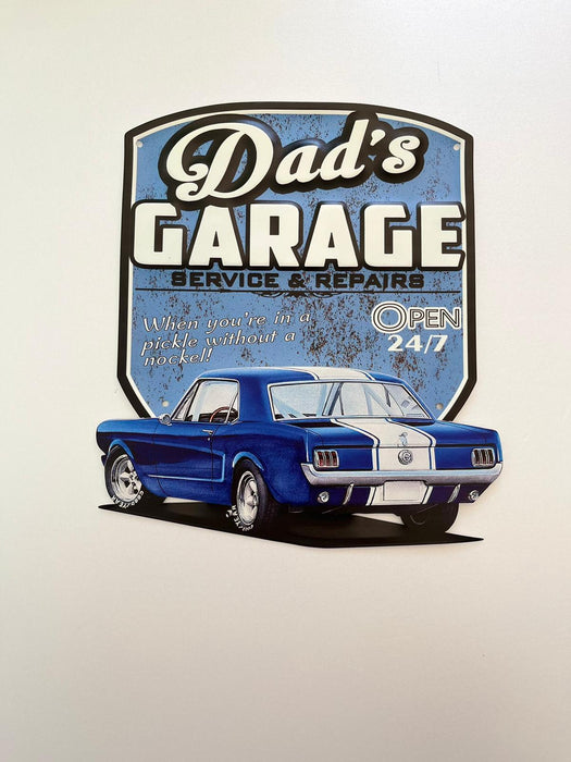 PLAQUE MÉTAL GARADE A PAPA 30X30 CM - PLAQUE DECORATIVE - MUZZANO