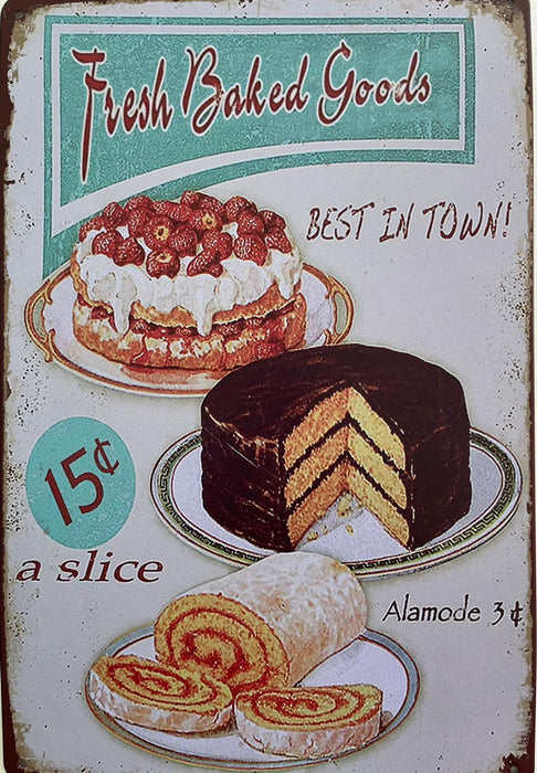 PLAQUE MÉTAL GATEAU 30X20 CM - PLAQUE DECORATIVE - MUZZANO