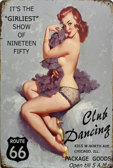 PLAQUE MÉTAL GIRLEST 30X20 CM - PLAQUE DECORATIVE - MUZZANO