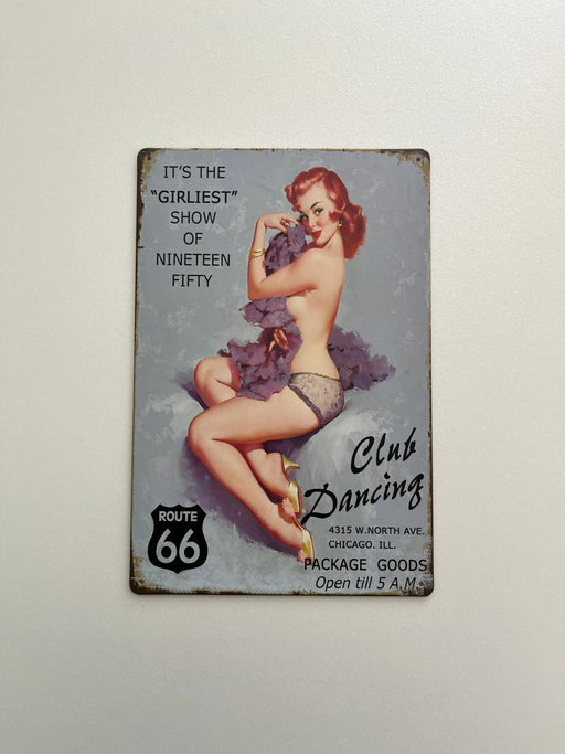 PLAQUE MÉTAL GIRLEST 30X20 CM - PLAQUE DECORATIVE - MUZZANO