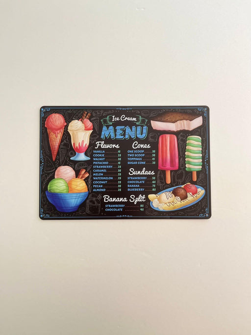 PLAQUE MÉTAL GLACE 30X20 CM - PLAQUE DECORATIVE - MUZZANO