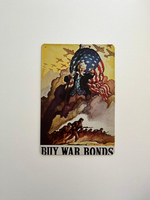 PLAQUE MÉTAL GUERRE 30X20 CM - PLAQUE DECORATIVE - MUZZANO