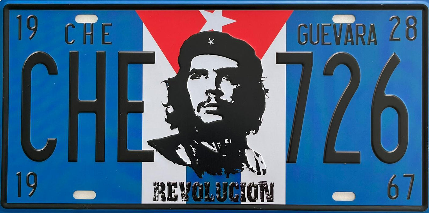 PLAQUE MÉTAL GUEVARA 15x30 CM - PLAQUE DECORATIVE - MUZZANO
