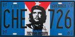 PLAQUE MÉTAL GUEVARA 15x30 CM - PLAQUE DECORATIVE - MUZZANO