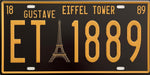 PLAQUE MÉTAL GUSTAVE EIFFEL 15x30 CM - PLAQUE DECORATIVE - MUZZANO