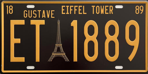 PLAQUE MÉTAL GUSTAVE EIFFEL 15x30 CM - PLAQUE DECORATIVE - MUZZANO