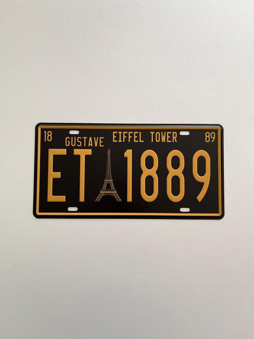 PLAQUE MÉTAL GUSTAVE EIFFEL 15x30 CM - PLAQUE DECORATIVE - MUZZANO