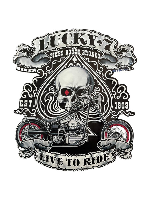 PLAQUE MÉTAL LUCKY 30X40 CM - PLAQUE DECORATIVE - MUZZANO