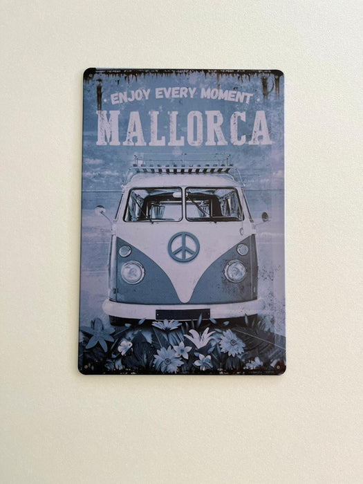 PLAQUE MÉTAL MALLORCA 30X20 CM - PLAQUE DECORATIVE - MUZZANO