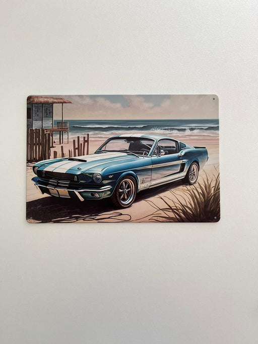 PLAQUE MÉTAL MER 30X20 CM - PLAQUE DECORATIVE - MUZZANO