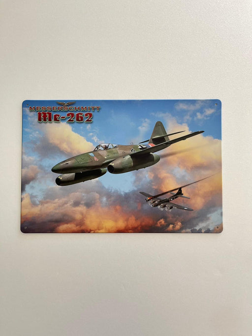 PLAQUE MÉTAL MESSERSCHMITT 30X20 CM - PLAQUE DECORATIVE - MUZZANO