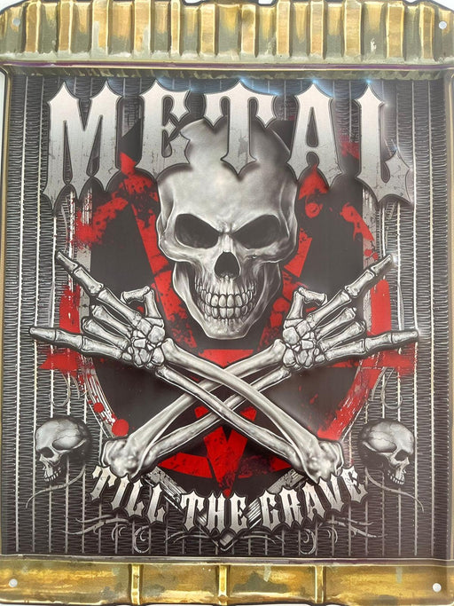 PLAQUE MÉTAL METAL 30X40 CM - PLAQUE DECORATIVE - MUZZANO