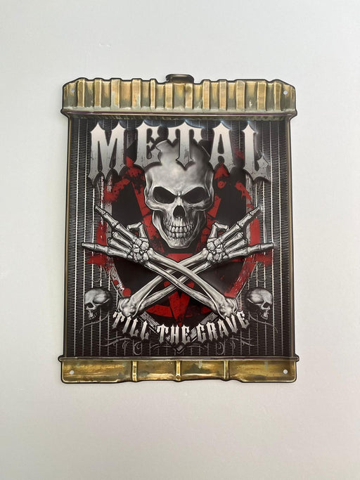 PLAQUE MÉTAL METAL 30X40 CM - PLAQUE DECORATIVE - MUZZANO