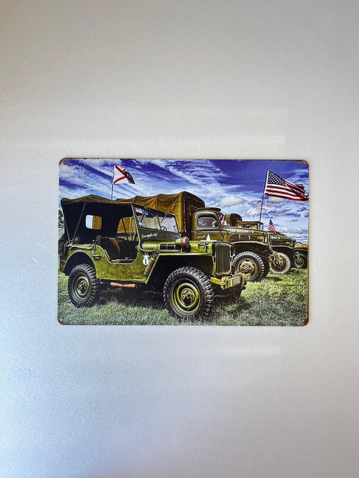 PLAQUE MÉTAL MILITAIRE 30X20 CM - PLAQUE DECORATIVE - MUZZANO