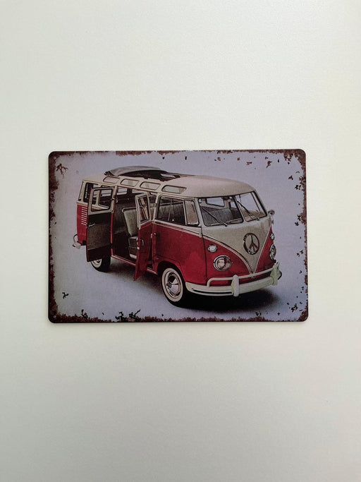PLAQUE MÉTAL MON VAN 30X20 CM - PLAQUE DECORATIVE - MUZZANO