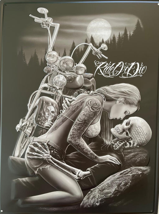 PLAQUE MÉTAL MORTEL 30X40 CM - PLAQUE DECORATIVE - MUZZANO