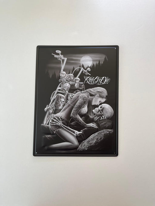 PLAQUE MÉTAL MORTEL 30X40 CM - PLAQUE DECORATIVE - MUZZANO