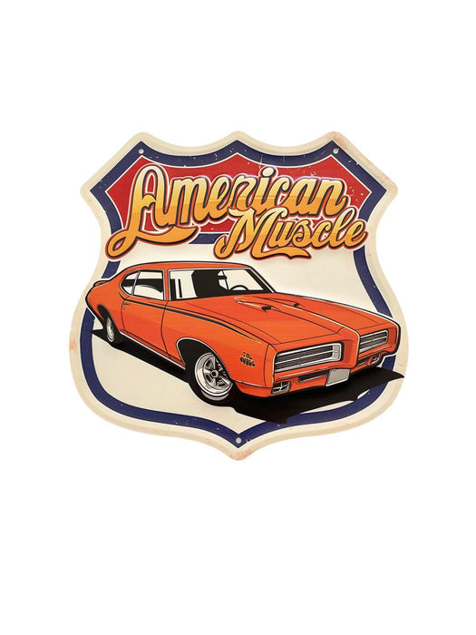 PLAQUE MÉTAL MUSCLE 30X30 CM - PLAQUE DECORATIVE - MUZZANO