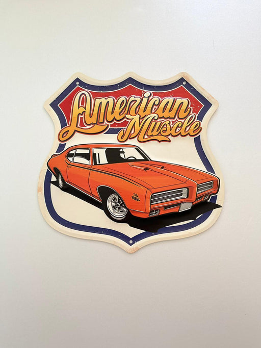 PLAQUE MÉTAL MUSCLE 30X30 CM - PLAQUE DECORATIVE - MUZZANO