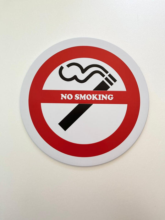 PLAQUE MÉTAL NO SMOKING 30X30 CM - PLAQUE DECORATIVE - MUZZANO