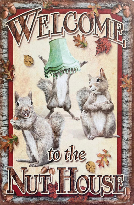 PLAQUE MÉTAL NUT 30X20 CM - PLAQUE DECORATIVE - MUZZANO